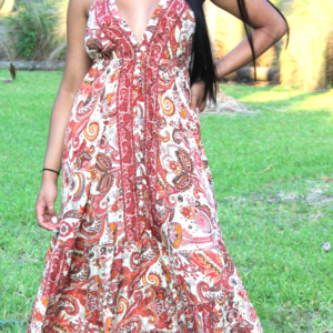 Maxi boho dress, Soft material -Case of 4pcs mixed colors-