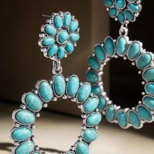 Boho Semi Stone Earrings