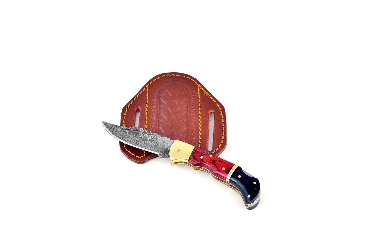 Damascus Steel Folding Knife Limited Selection Holiday Seas