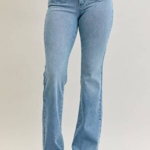 MR Bootcut Contrast Wash & Front Patch Pocket