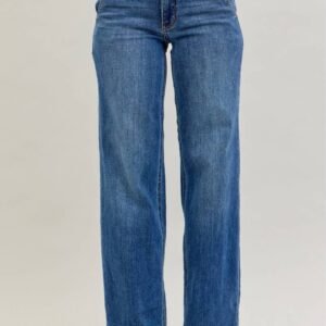 HW Double Button Wide Leg
