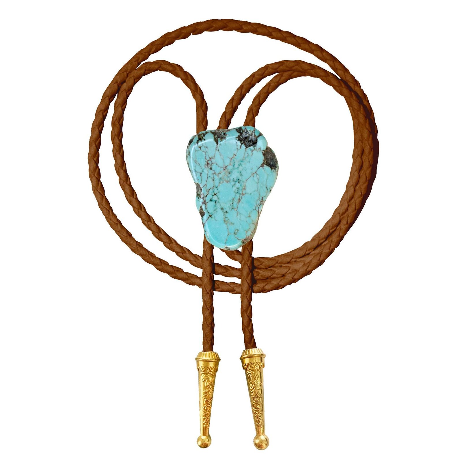 Gemstone Bolo Tie - Turquoise