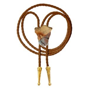 Gemstone Bolo Tie - Aqua Terra