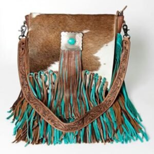 ADBG830 Messenger Hair-On Genuine Leather Women Bag Western Handbag Purse