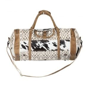 Cross Design Rug and Hairon Traveller Bag