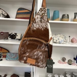 Cullom Trail Hide Bucket Sling Bag Brown