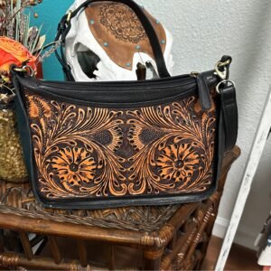 Sunflower Gorge Hand-Tooled Bag