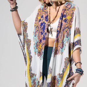 Sunburst Mandala Viscose Kimono
