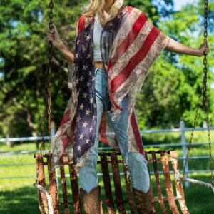 Vintage Stars & Stripes Kimono