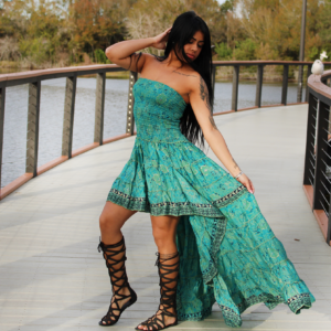 High Low Boho dress/Boho summer dress/Case of Mixed colors