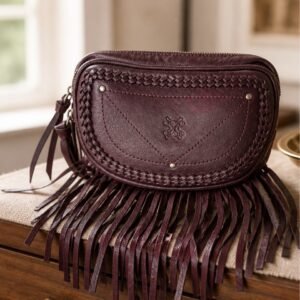 Zidana Fringed Leather Fanny Pack