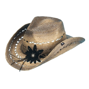 Mallorie Straw Western Drifter Cowboy Hat