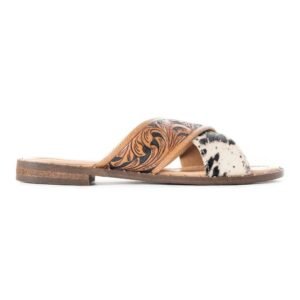 Chappy Western Hand-Tooled Sandals
