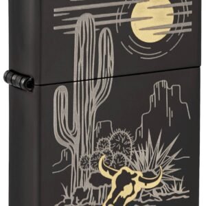 Zippo Western Design High Polish Black Windproof Lighter