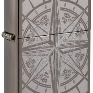 Zippo Engraved Compass Black Ice® Windproof Lighter