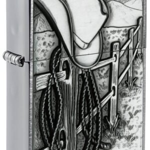 Zippo Resting Cowboy Emblem Windproof Lighter